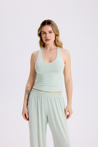 AUREN - RACERBACK TOP - MATCHA