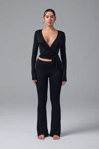 LUNA - WRAP TOP - SİYAH