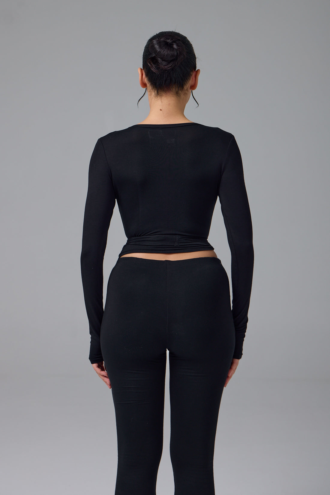 LUNA - WRAP TOP - SİYAH