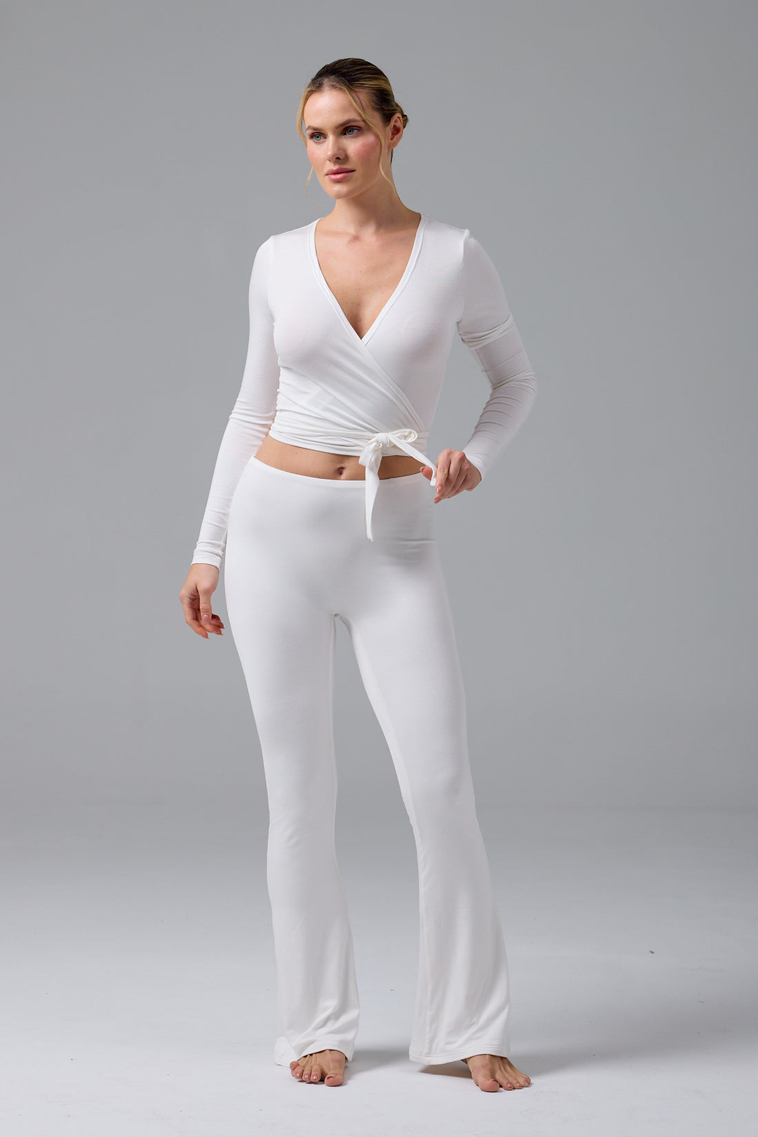 LUNA - WRAP TOP - CREAM