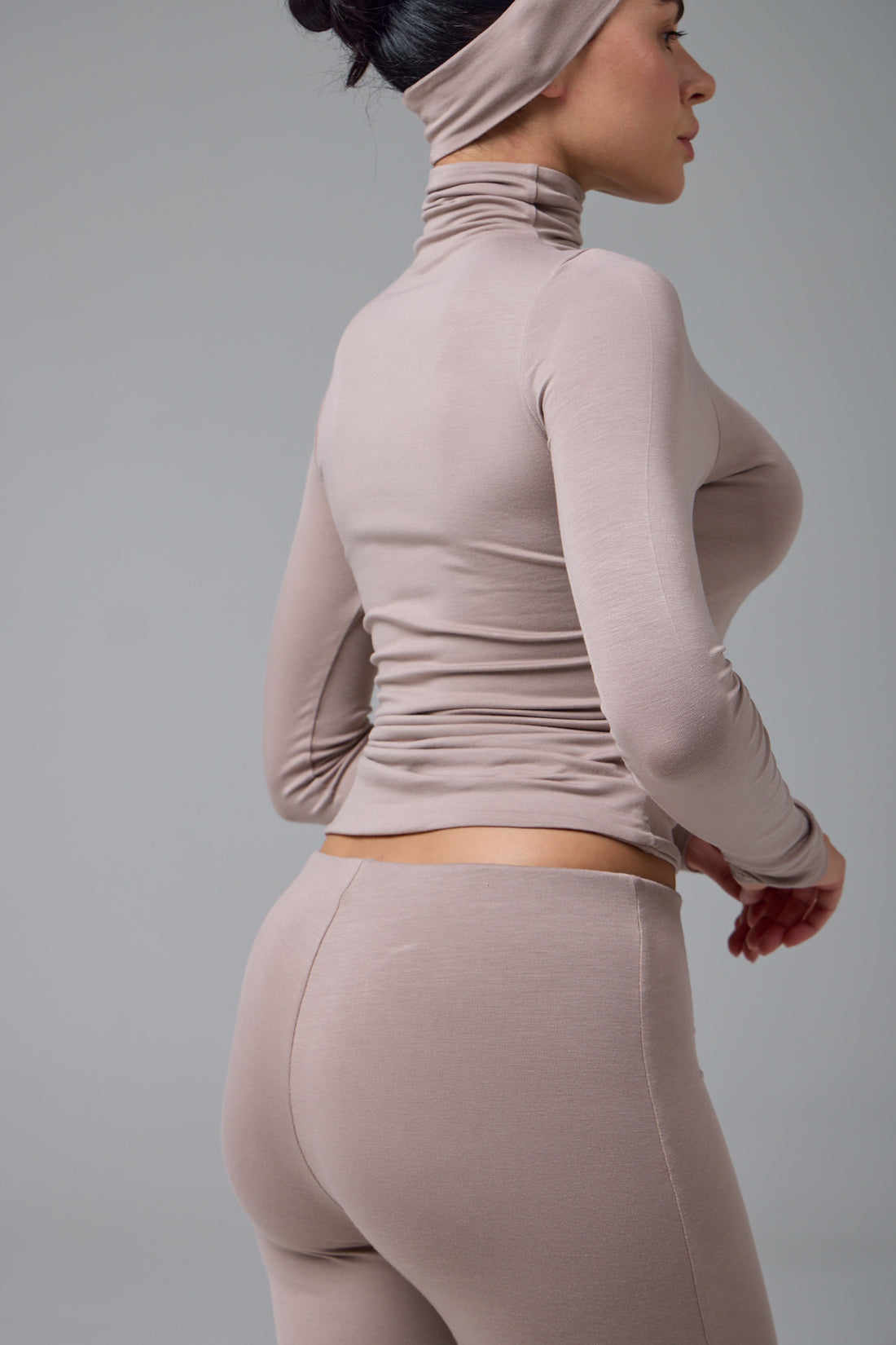 MİSS - BALIKÇI YAKA UZUN KOL T-SHIRT - MOCHA