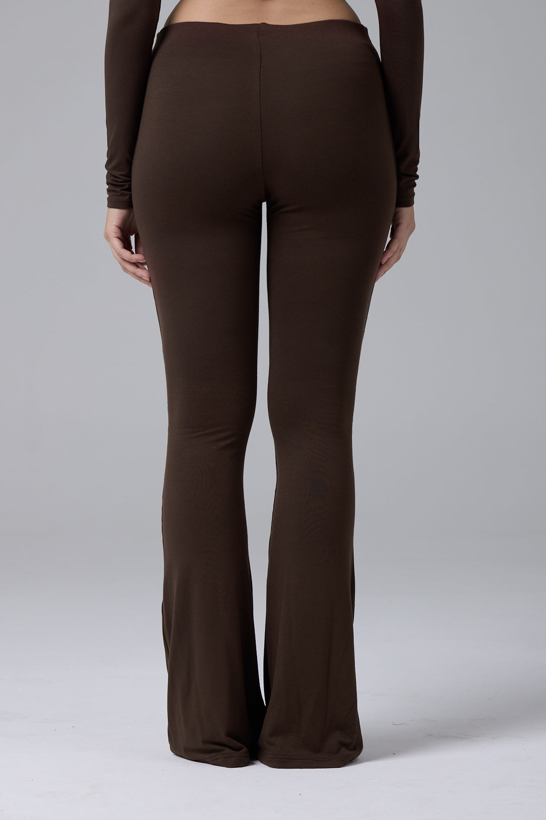 PRO-TECHNICAL FLARED LEGGINGS - CHOCOLATE