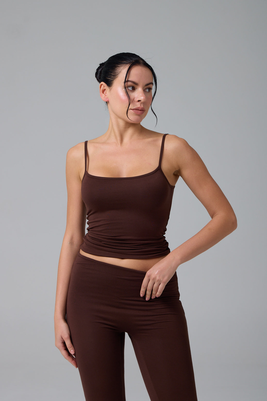 NIL - INCE ASKILI T-SHIRT - CHOCOLATE