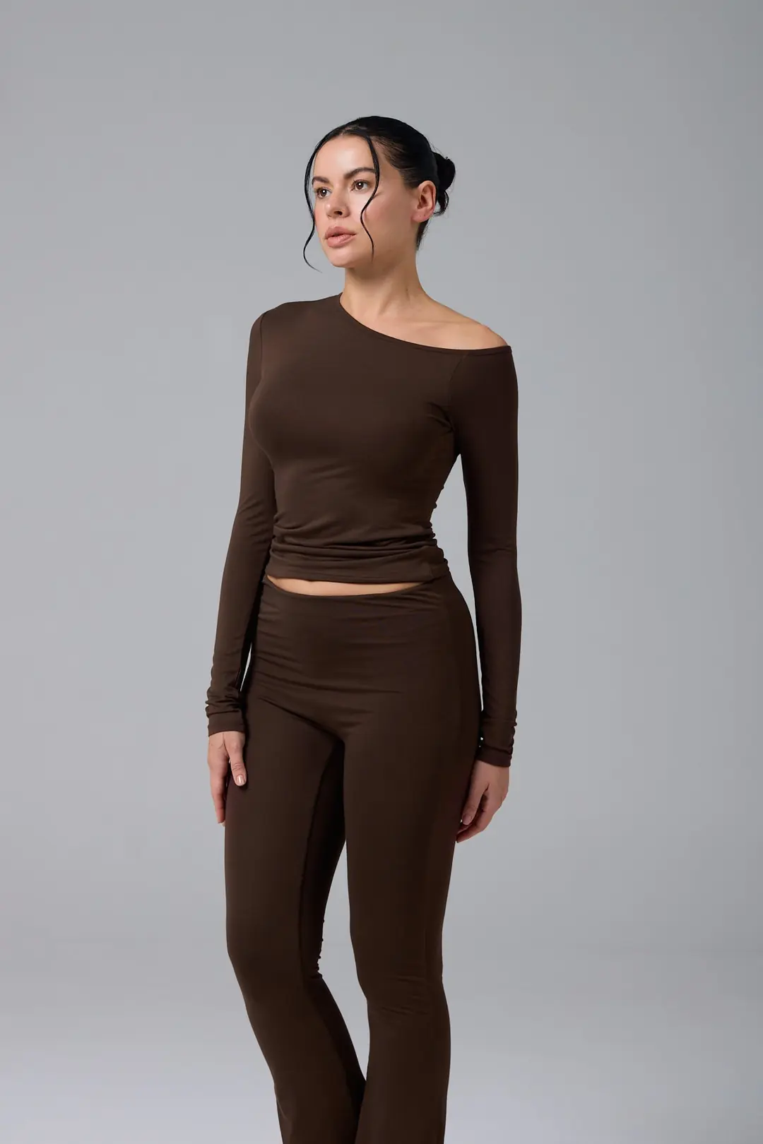 SERENE - ASİMETRİK TEK OMUZ DETAY T-SHIRT — 5