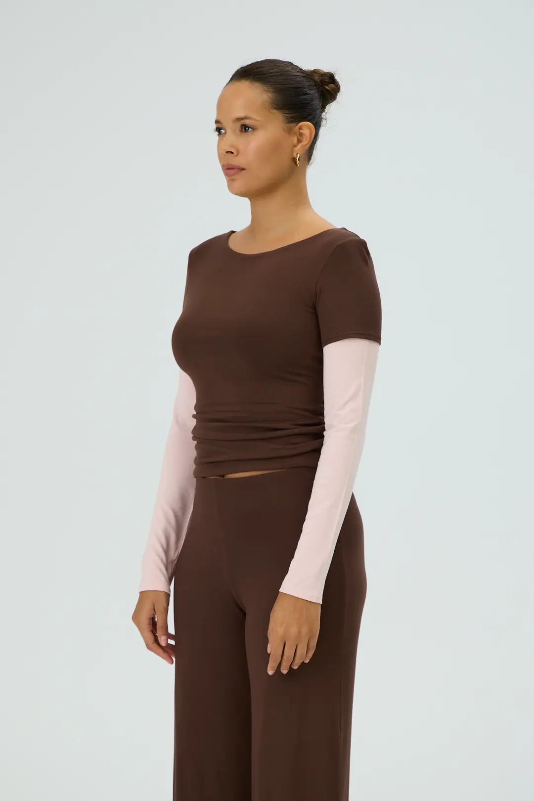 REPLAY - KATMAN ETKİLİ KONTRAST KOL T-SHIRT — 4