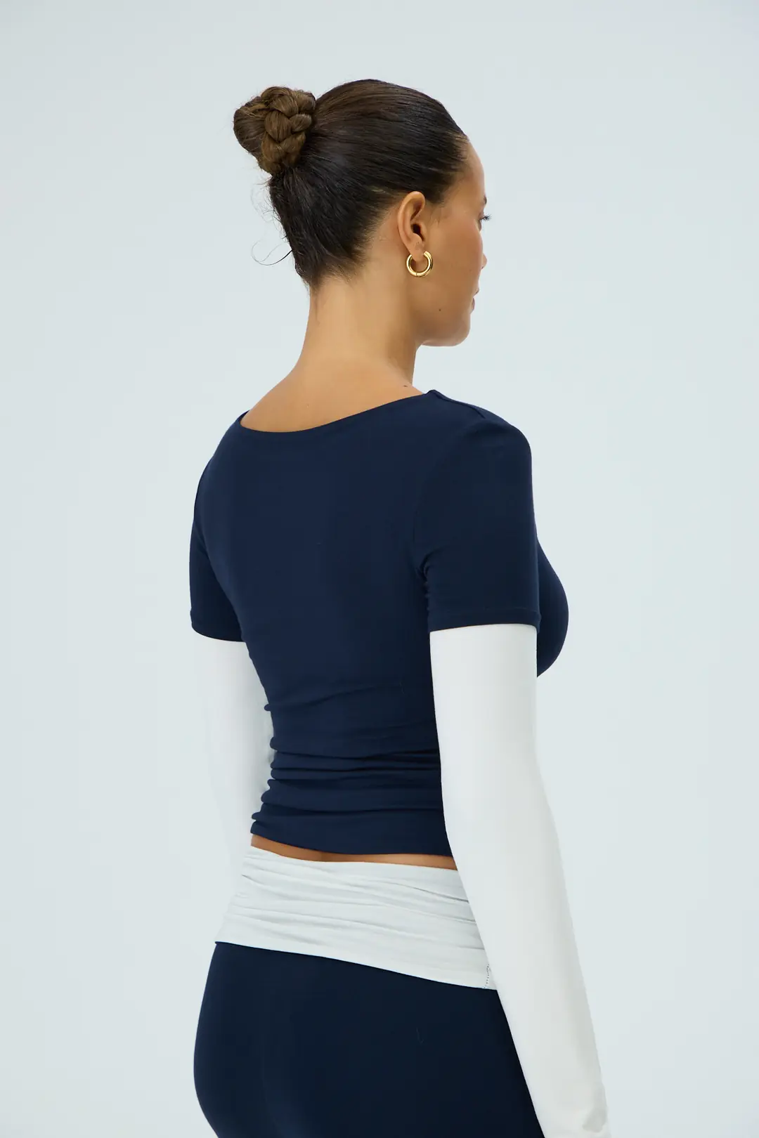 REPLAY - KATMAN ETKİLİ KONTRAST KOL T-SHIRT — 5