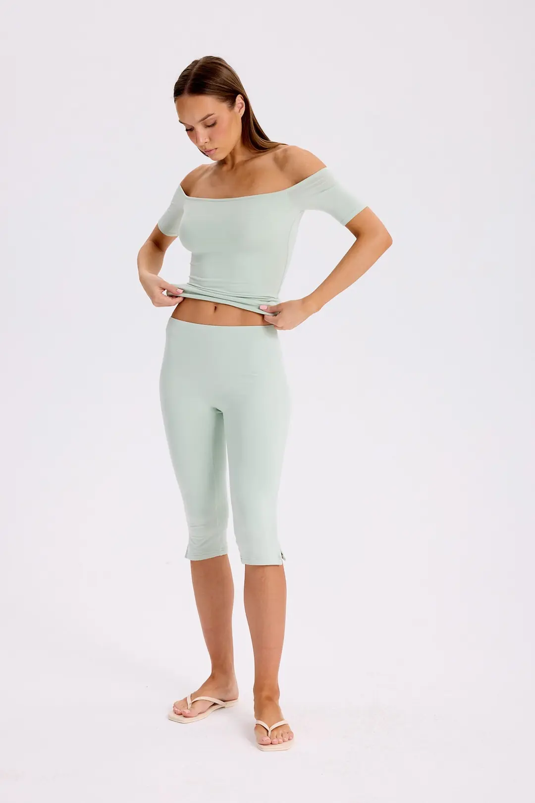 IKARA - AÇIK OMUZ KISA KOL TOP — 5