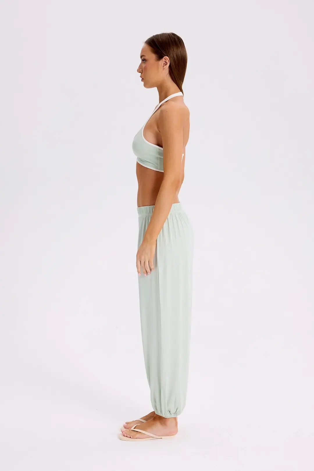 POLE - ÇİFT ASKILI HALTER CROP TOP — 3