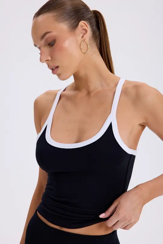 Vesya - Contrast Racerback Top