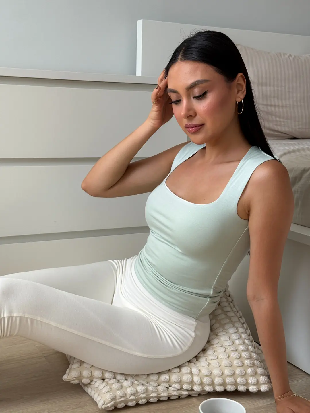 HELEN DUAL - ÇİFT TARAFLI & ÇİFT RENKLİ KOLSUZ FORM T-SHIRT — 6