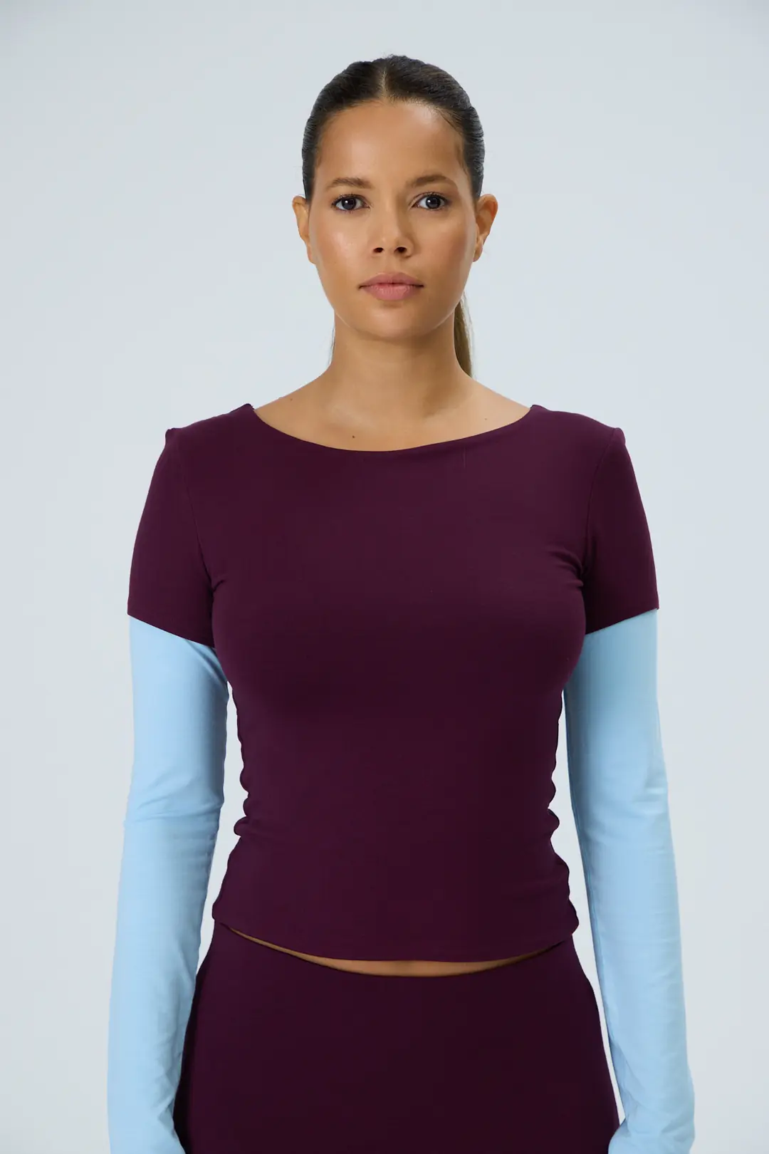 REPLAY - KATMAN ETKİLİ KONTRAST KOL T-SHIRT — 2