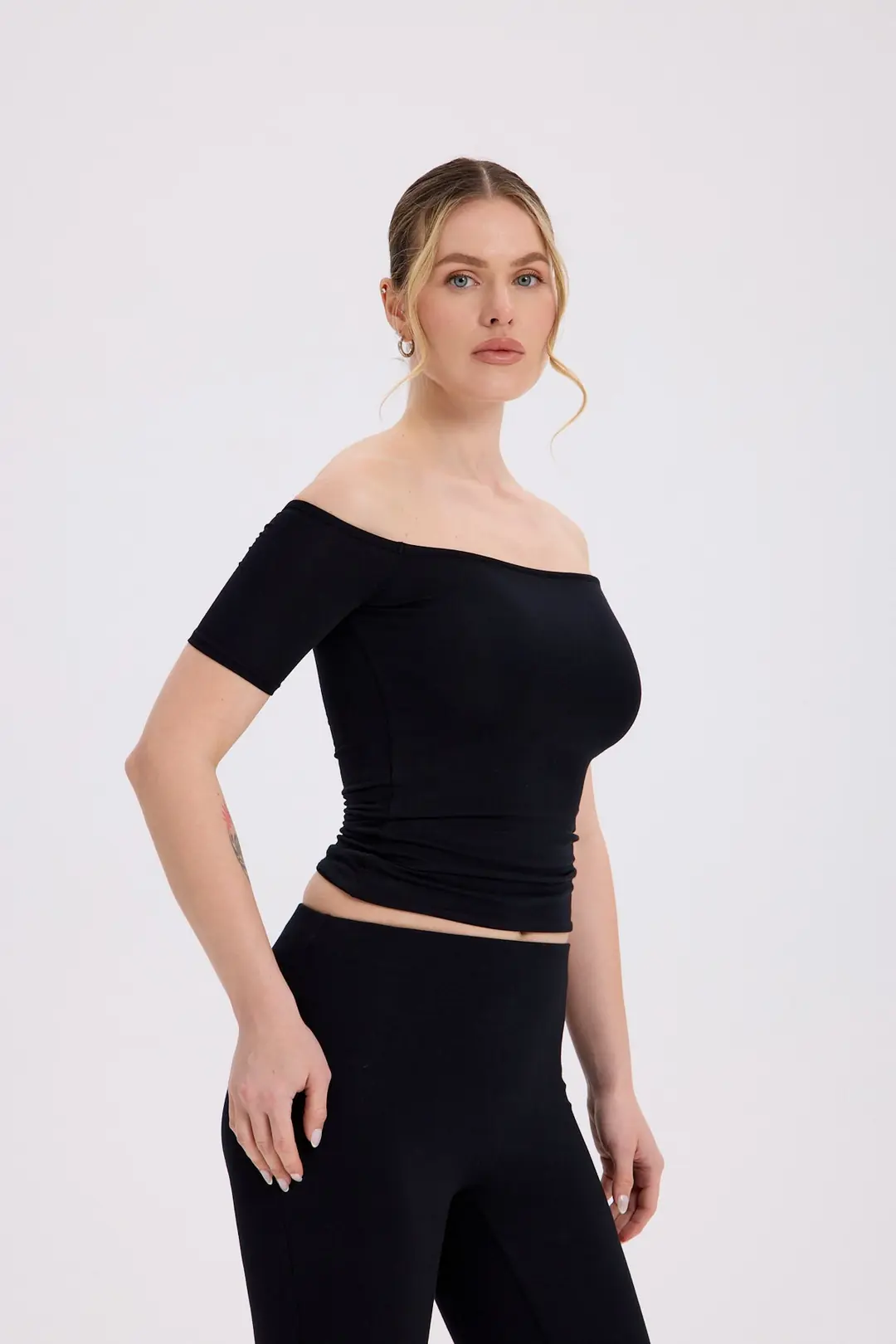IKARA - AÇIK OMUZ KISA KOL TOP — 3