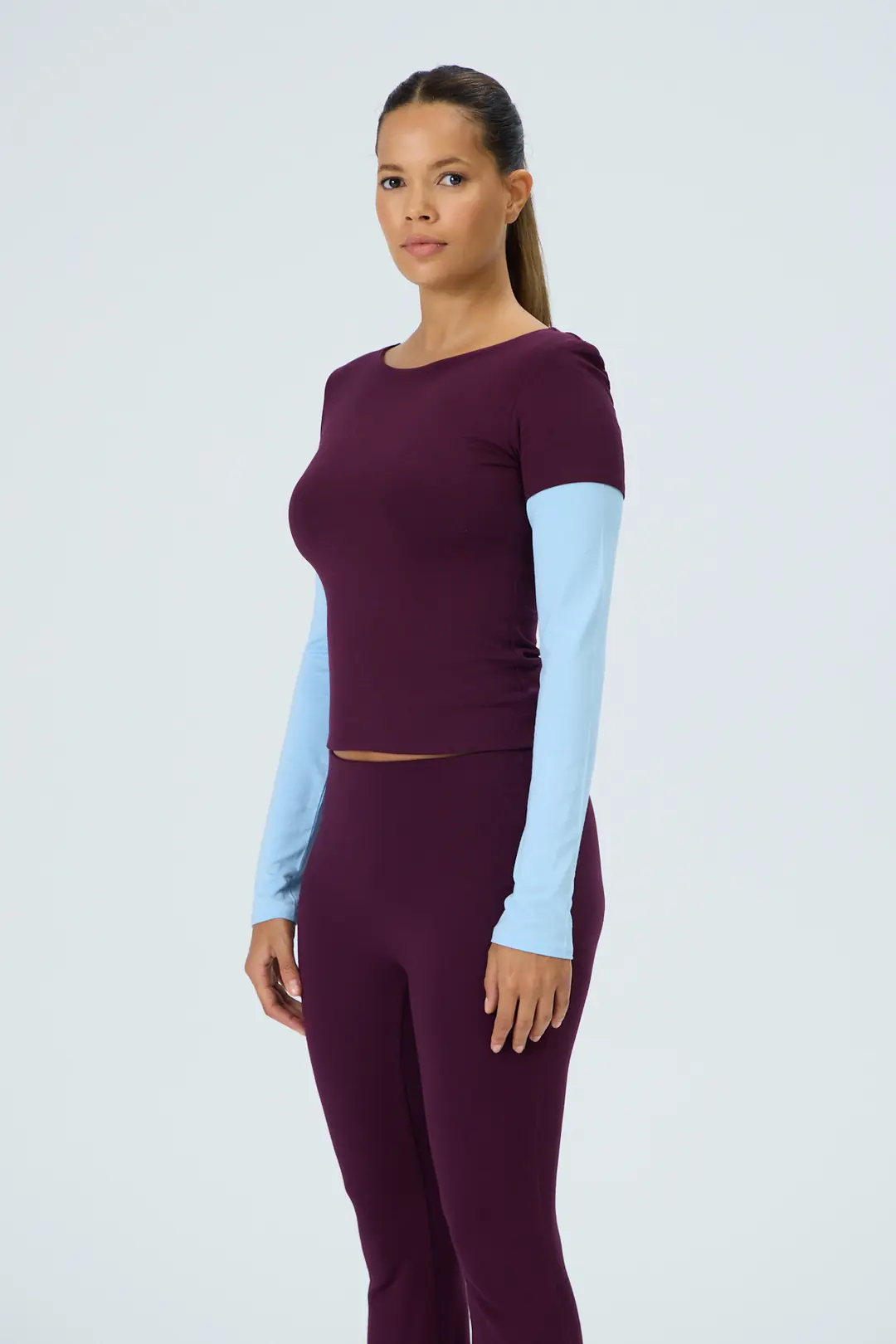 REPLAY - KATMAN ETKİLİ KONTRAST KOL T-SHIRT — 3