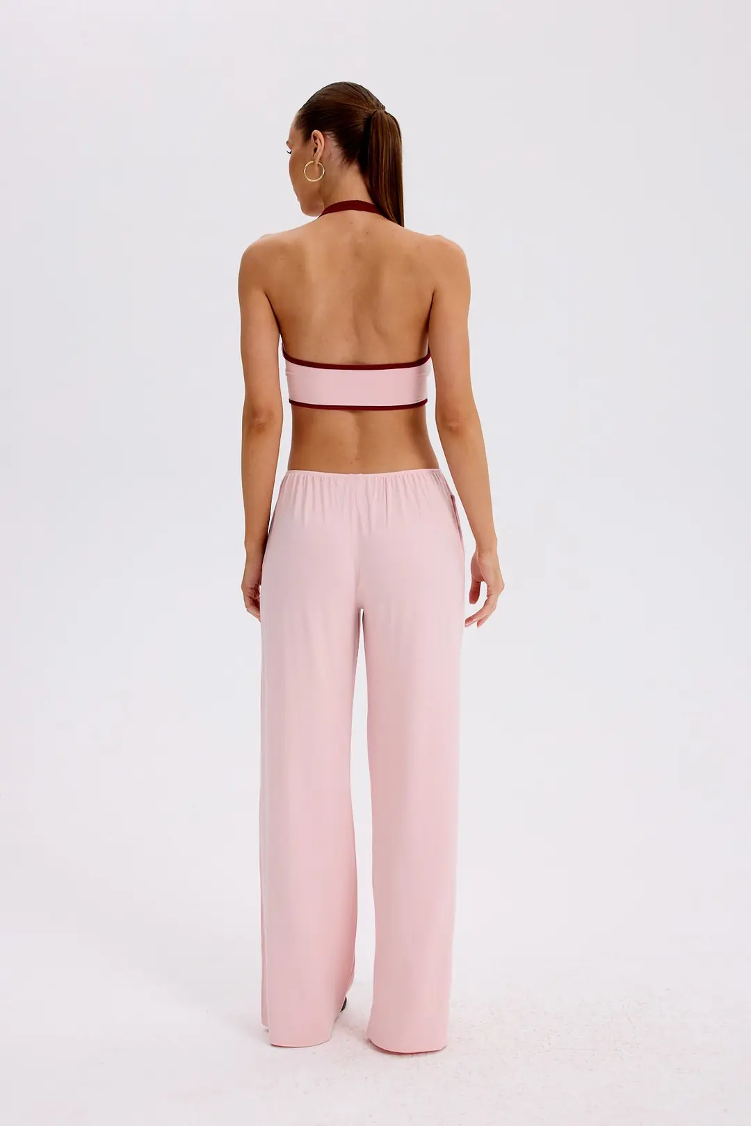 POLE - ÇİFT ASKILI HALTER CROP TOP — 3