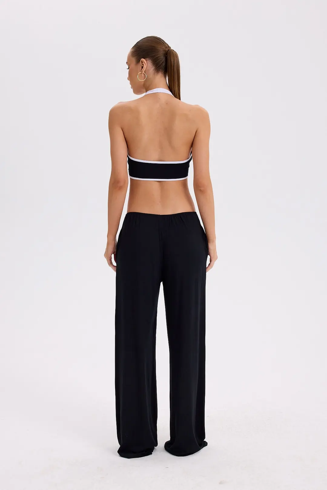 POLE - ÇİFT ASKILI HALTER CROP TOP — 3