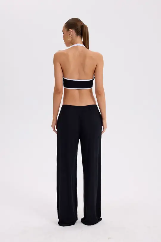 Pole - Çift Askılı Halter Crop Top