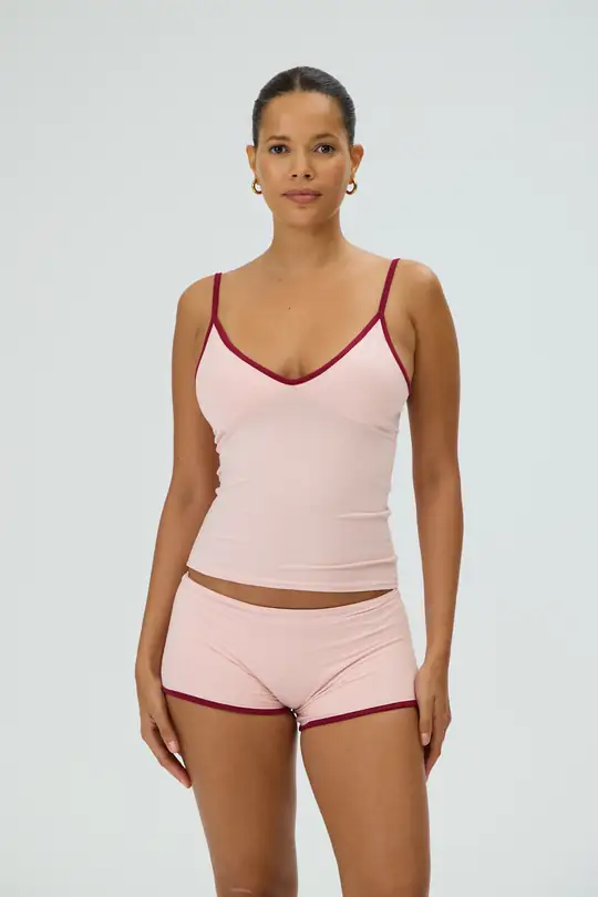 Room Servıce - Kontrast Biye Detaylı Homewear Set
