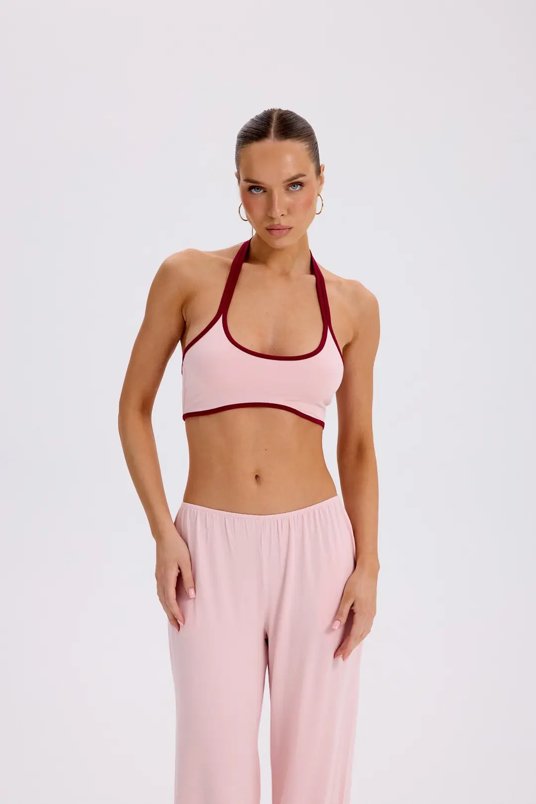POLE - ÇİFT ASKILI HALTER CROP TOP — 1