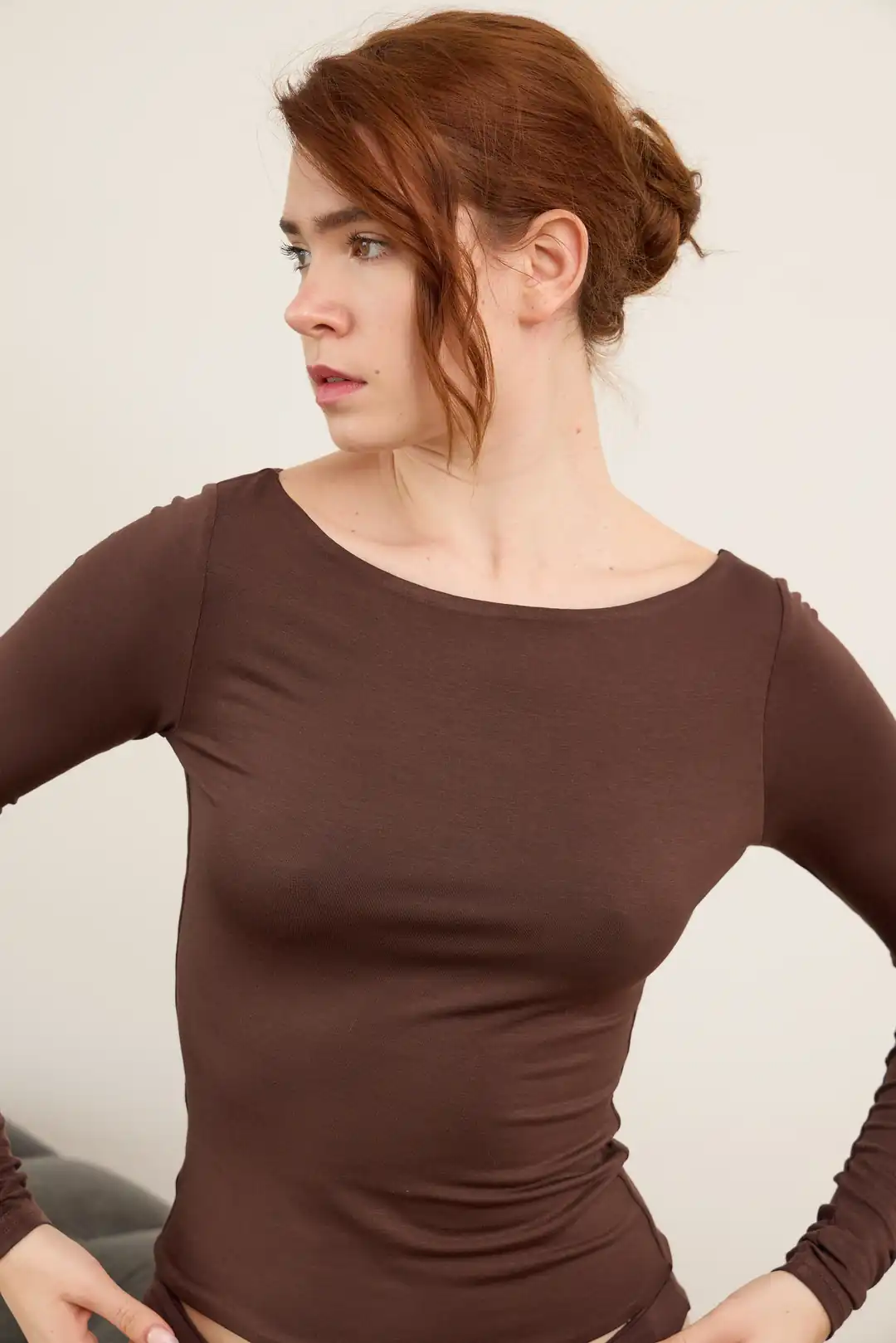 HÖFLICH - KAYIK YAKA UZUN KOL T-SHIRT — 2