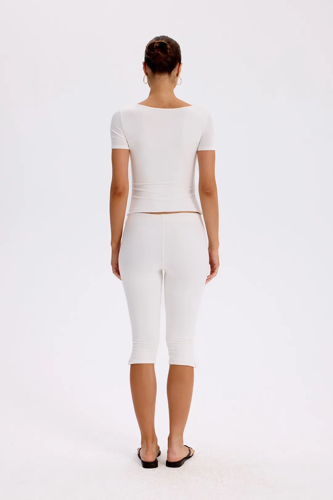 VIRGO - V YAKA BÜZGÜ DETAYLI T-SHIRT — 3