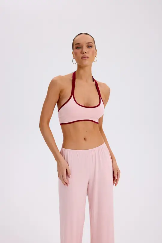 Pole - Çift Askılı Halter Crop Top
