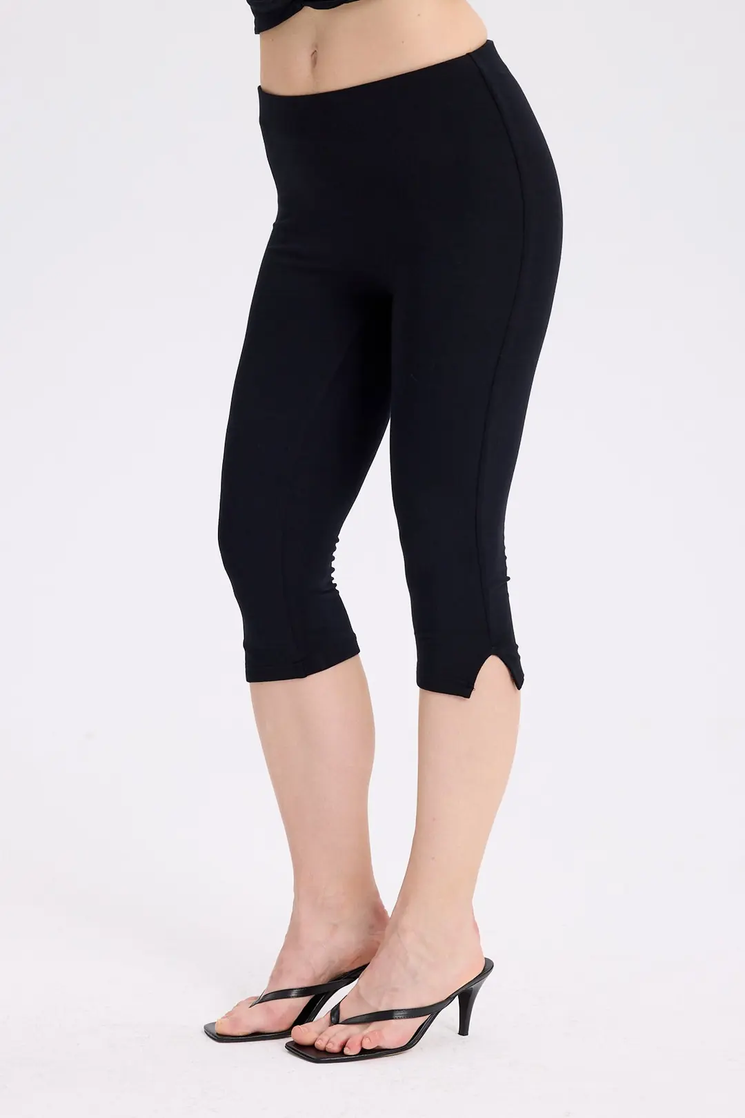 SECOND SKIN - CAPRI LEGGINGS - SİYAH