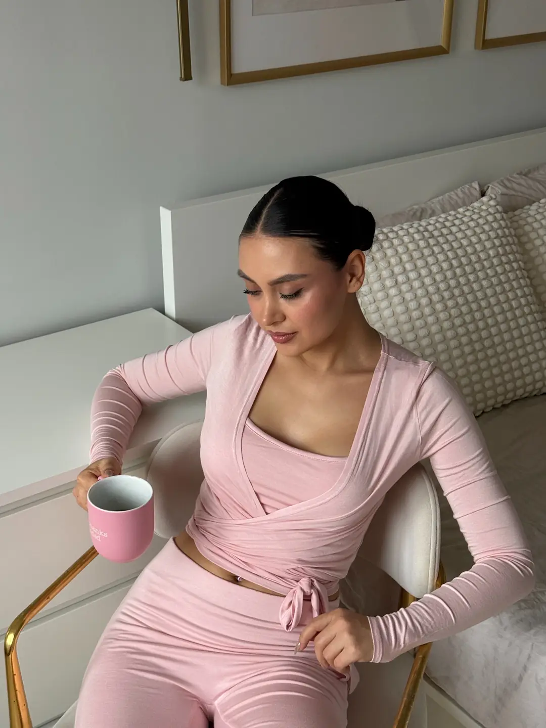 LUNA - WRAP TOP - COTTON CANDY