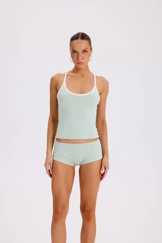 Vesya - Contrast Racerback Top