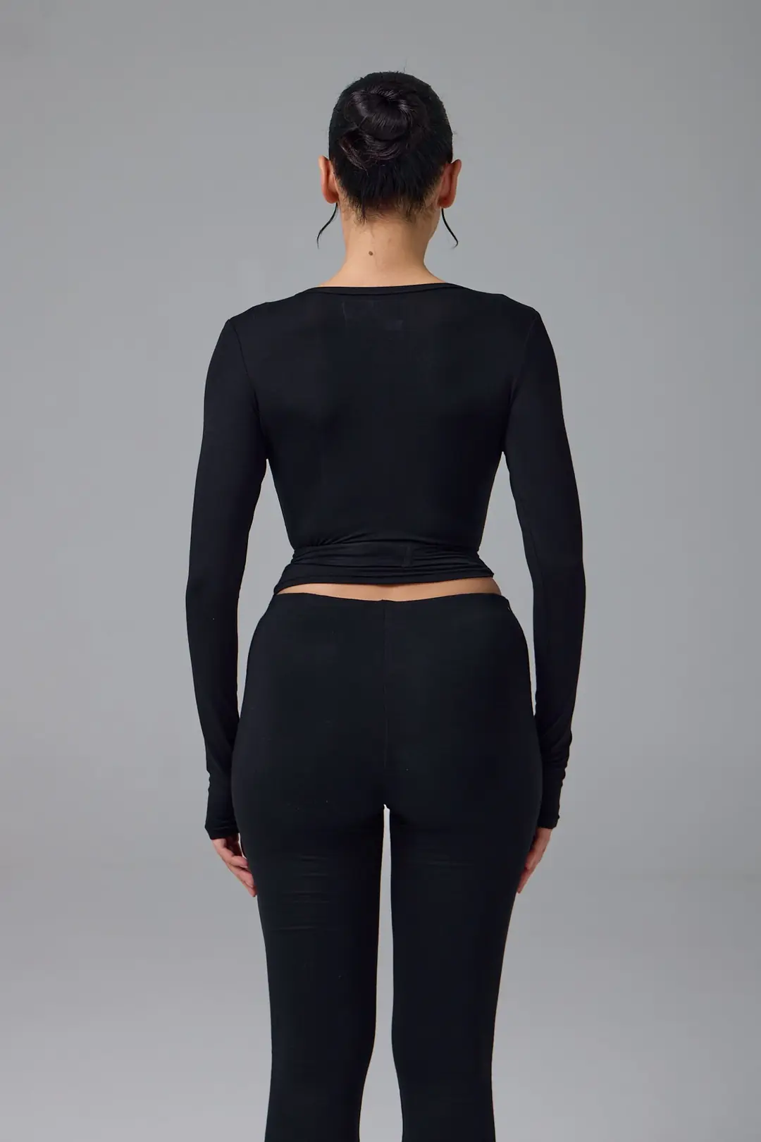 LUNA - WRAP TOP - SİYAH