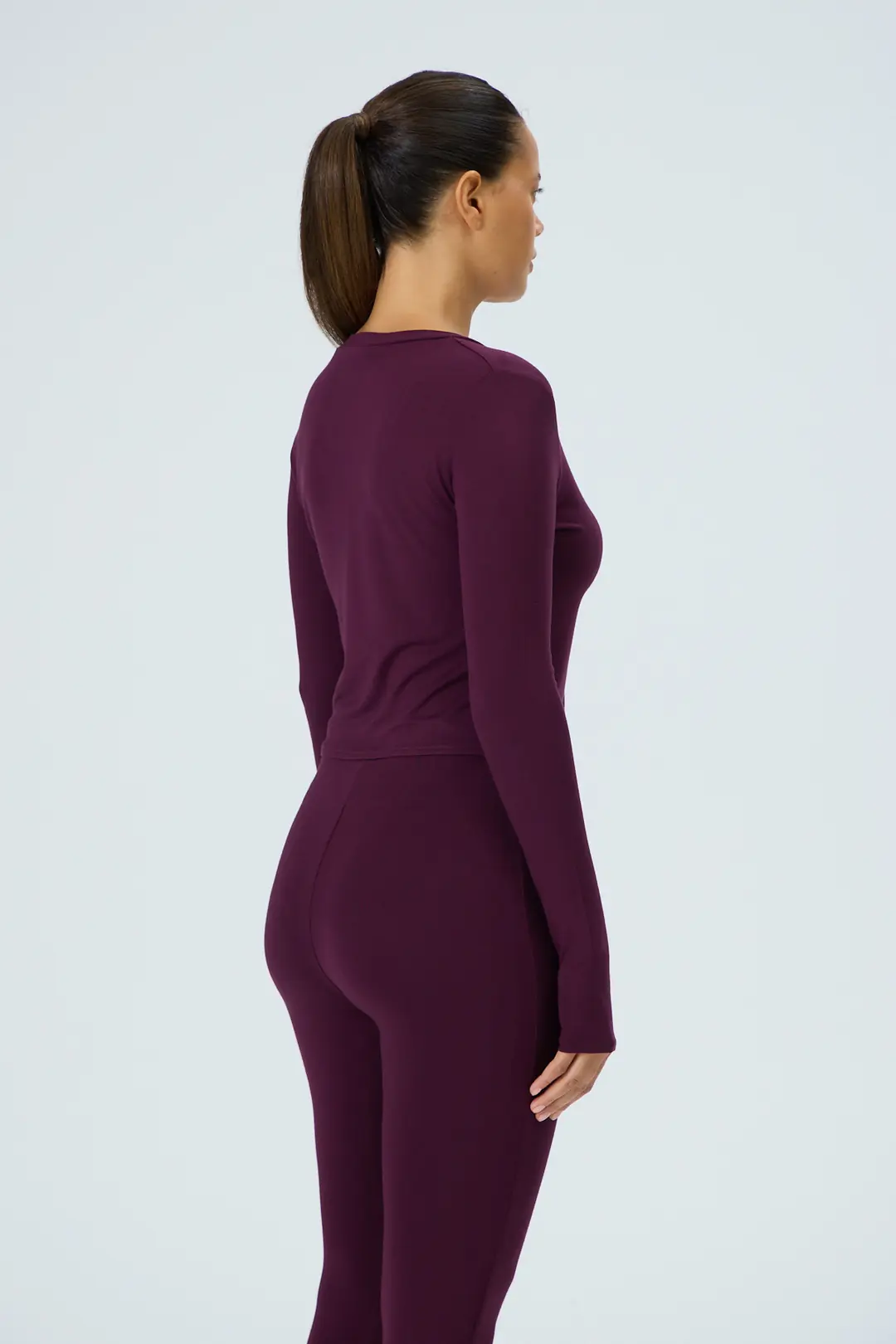 LATE CHECKOUT - V YAKA PARMAK GEÇMELİ HOMEWEAR ÜST — 5