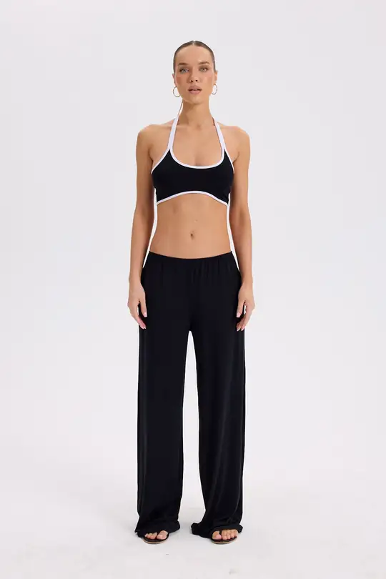 Pole - Çift Askılı Halter Crop Top