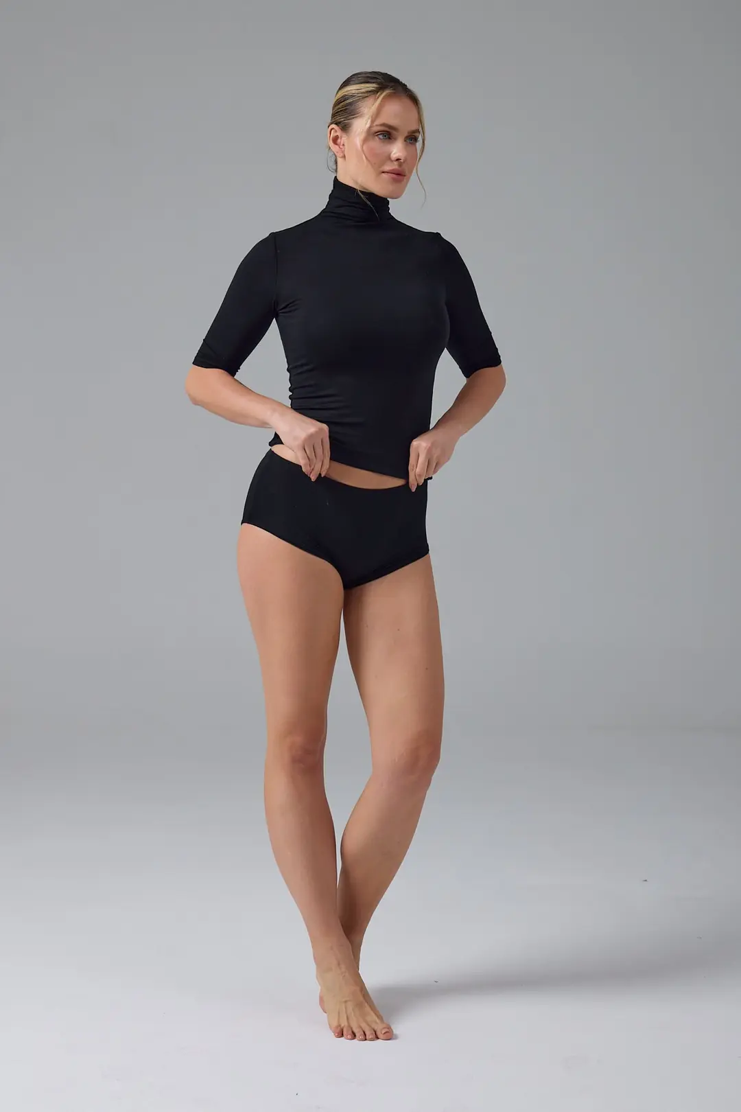 MİSS - BALIKÇI YAKA YARIM KOL T-SHIRT — 2