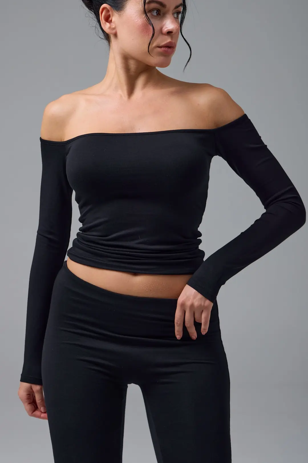 IKARA - AÇIK OMUZ UZUN KOL T-SHIRT — 6