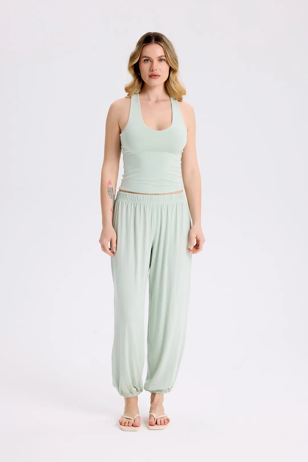 AUREN - RACERBACK TOP - MATCHA