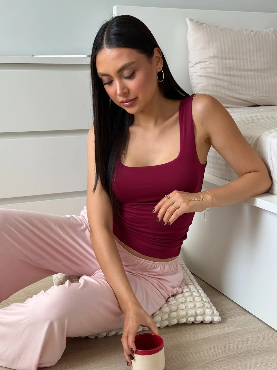 PUKET DUAL - ÇİFT TARAFLI & ÇİFT RENKLİ KALIN ASKILI T-SHIRT — 4