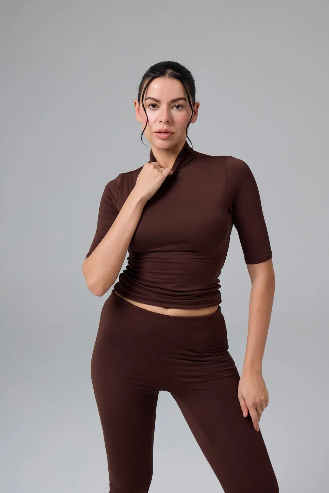 MİSS - BALIKÇI YAKA YARIM KOL T-SHIRT — 2