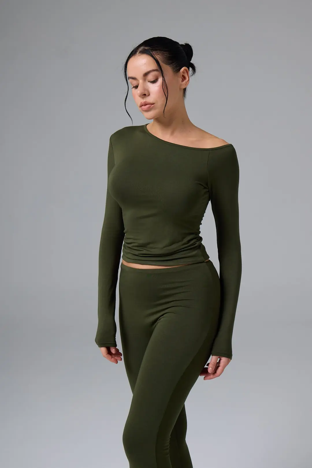 SERENE - ASİMETRİK TEK OMUZ DETAY T-SHIRT — 6