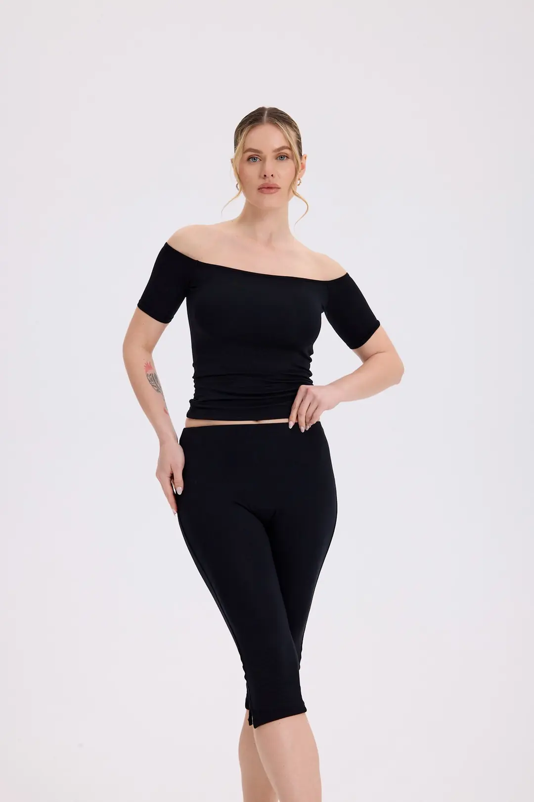 IKARA - AÇIK OMUZ KISA KOL TOP — 1