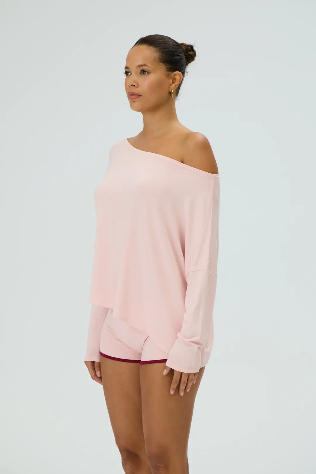 SOHO - ASİMETRİK DÖKÜMLÜ ÜST - COTTON CANDY
