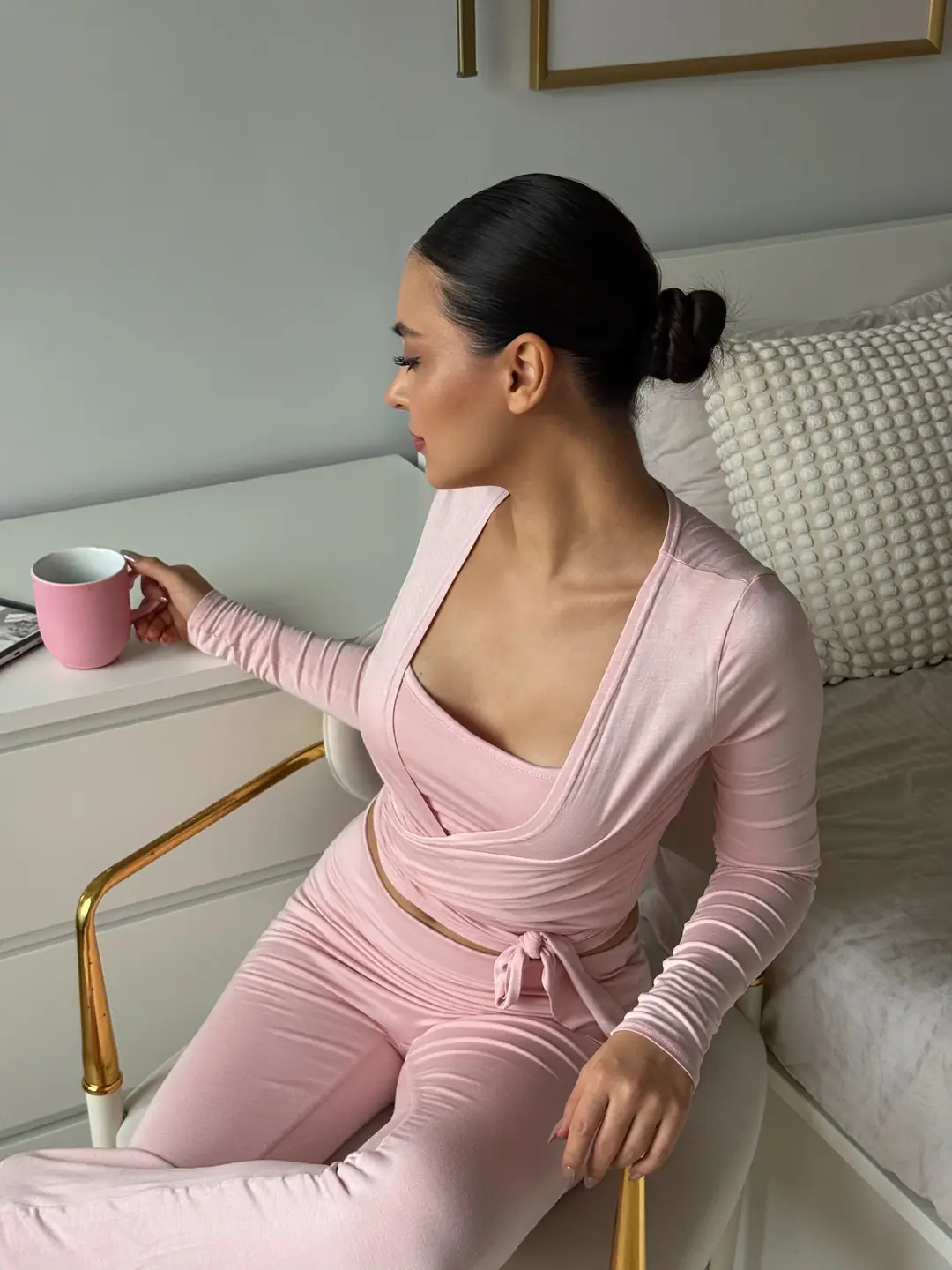 LUNA - WRAP TOP - COTTON CANDY