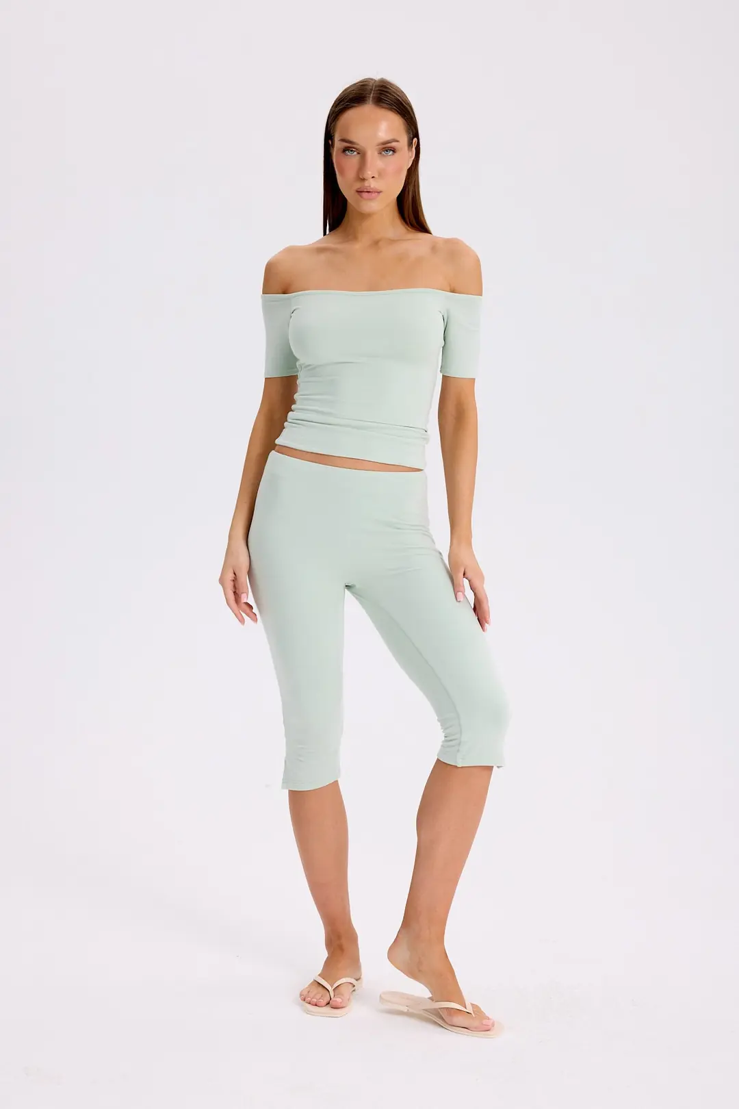 IKARA - AÇIK OMUZ KISA KOL TOP — 2