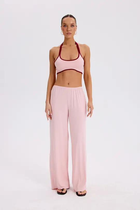 Pole - Çift Askılı Halter Crop Top