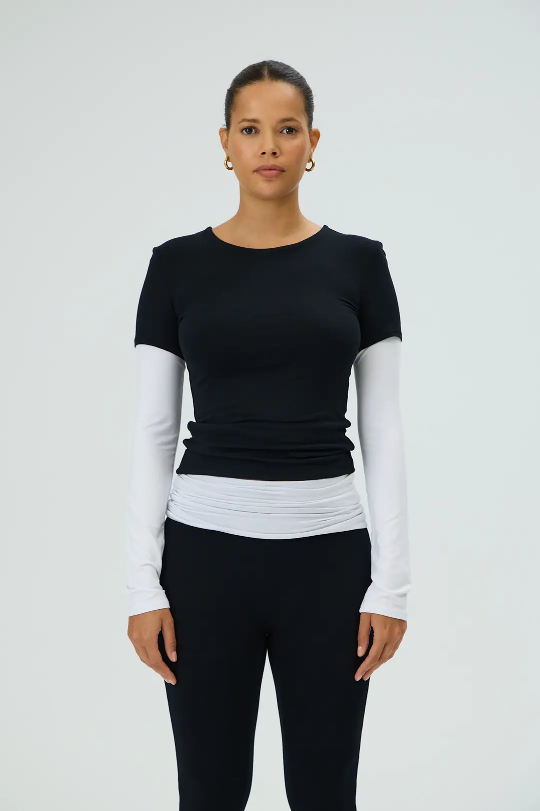 REPLAY - KATMAN ETKİLİ KONTRAST KOL T-SHIRT — 1