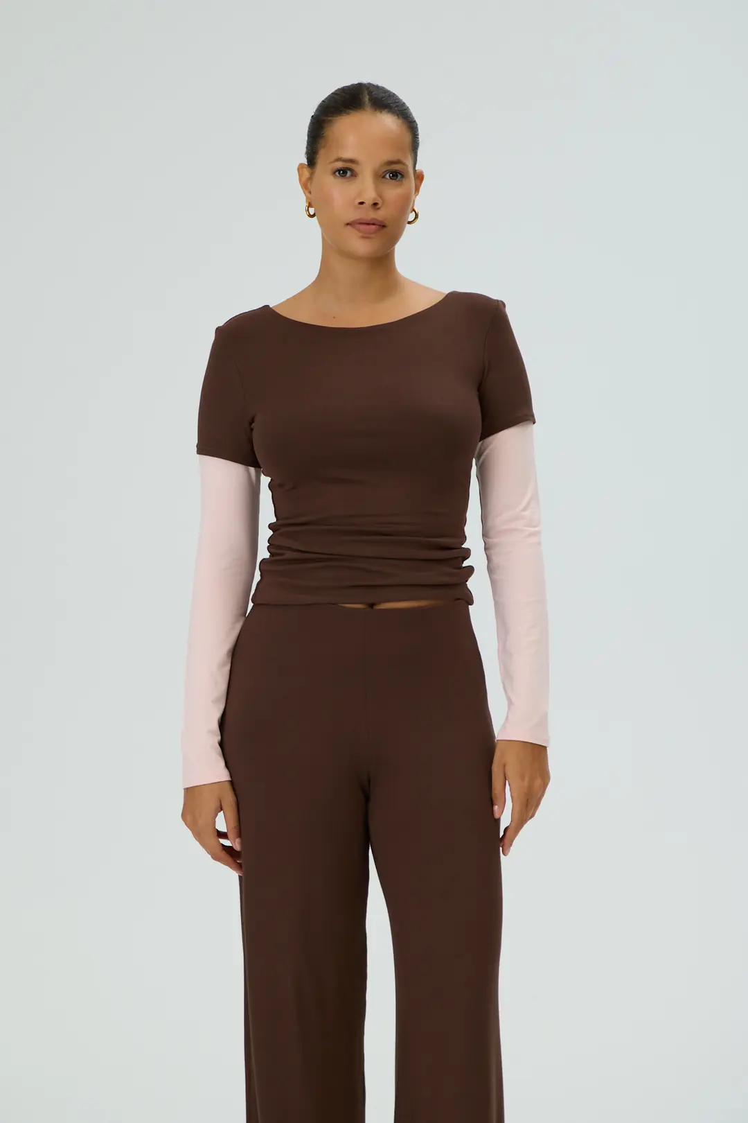 REPLAY - KATMAN ETKİLİ KONTRAST KOL T-SHIRT — 3