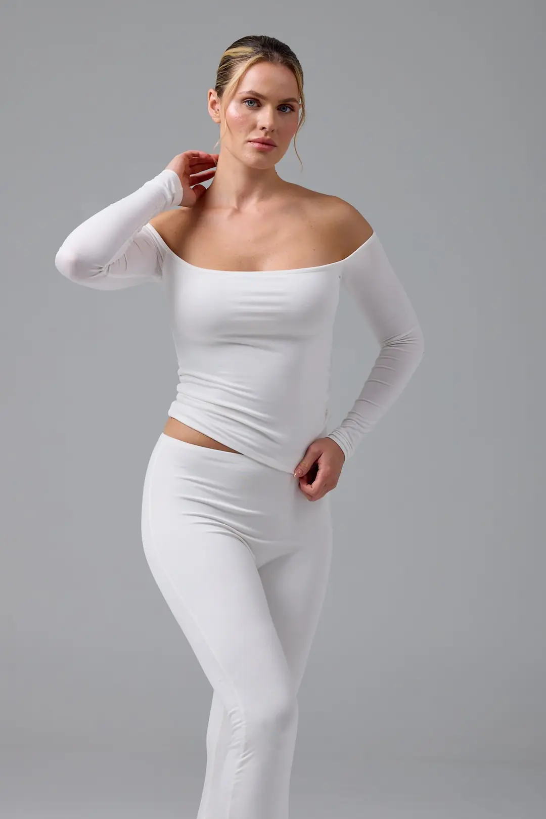IKARA - AÇIK OMUZ UZUN KOL T-SHIRT — 4