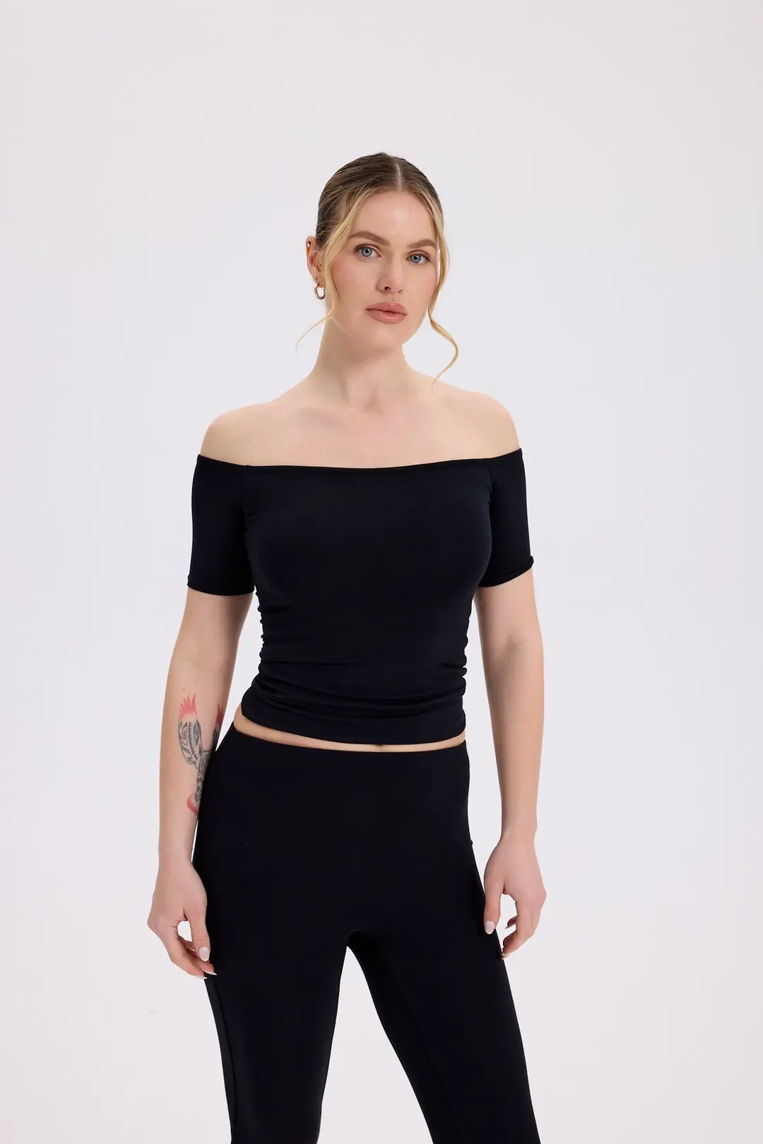 IKARA - AÇIK OMUZ KISA KOL TOP — 4