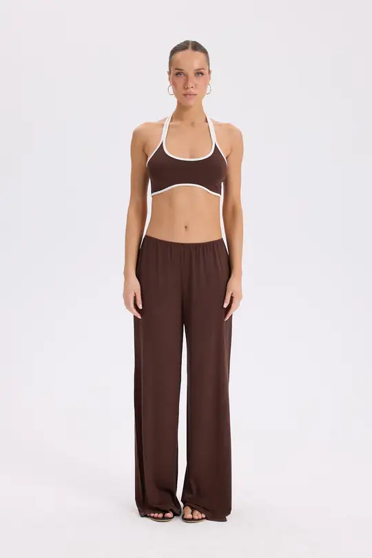 Pole - Çift Askılı Halter Crop Top