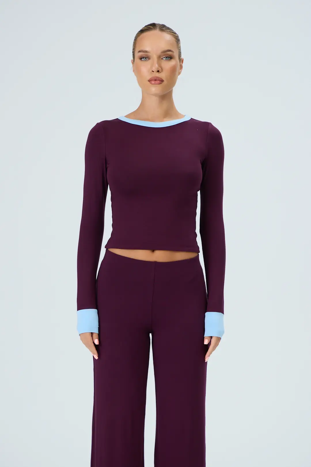 RIVIERA - KONTRAST YAKA VE KOL UCU DETAYLI T-SHIRT — 5