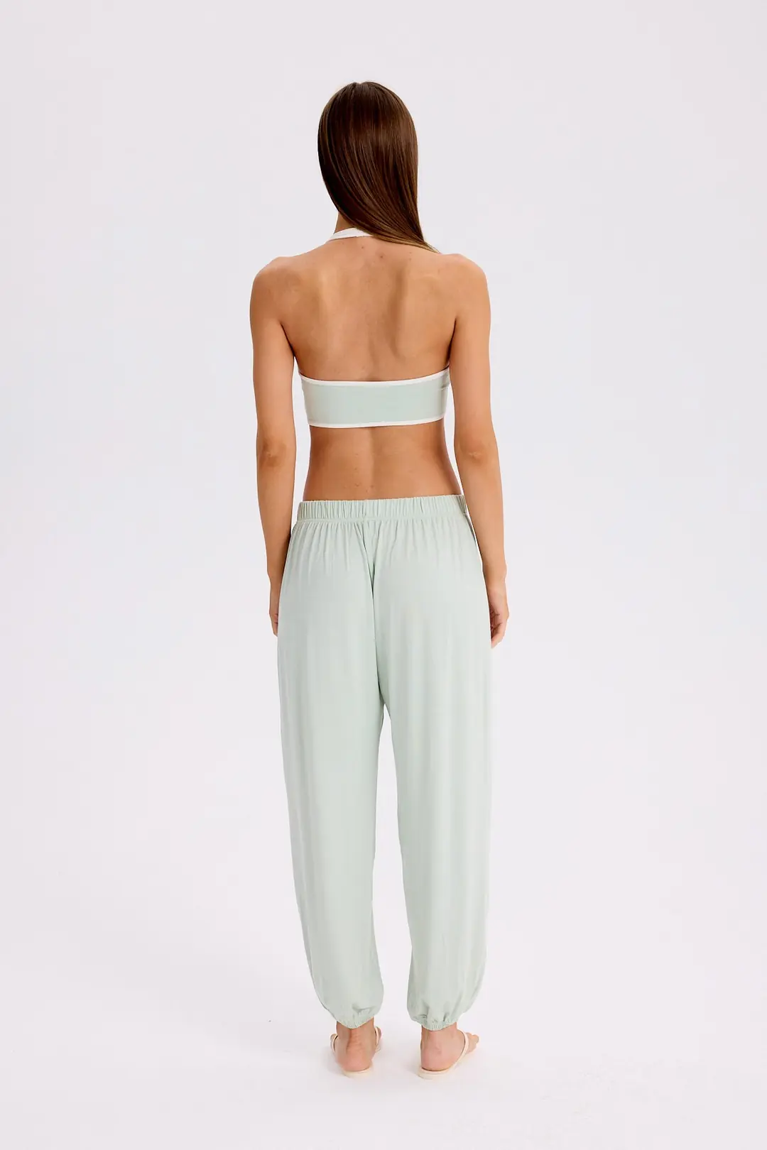 POLE - ÇİFT ASKILI HALTER CROP TOP — 4