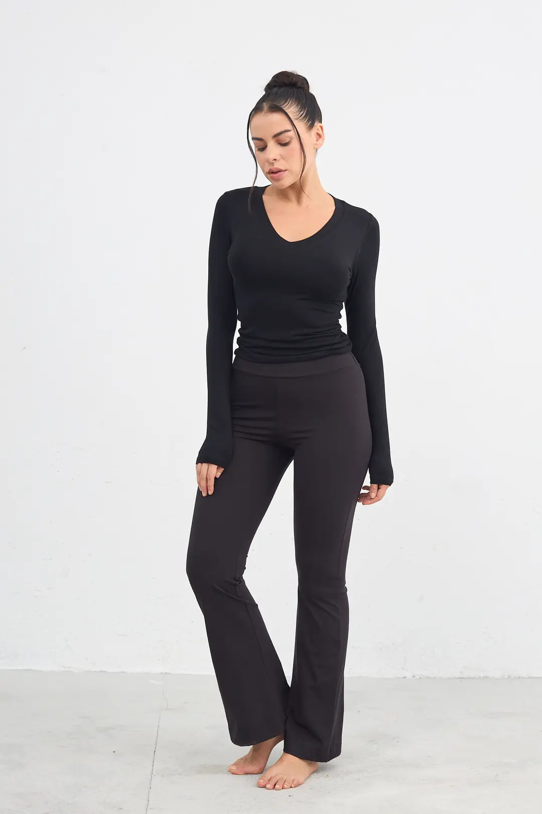 COMPRESSIVE BASIC - YÜKSEK BEL BOL PAÇA TAYT — 5